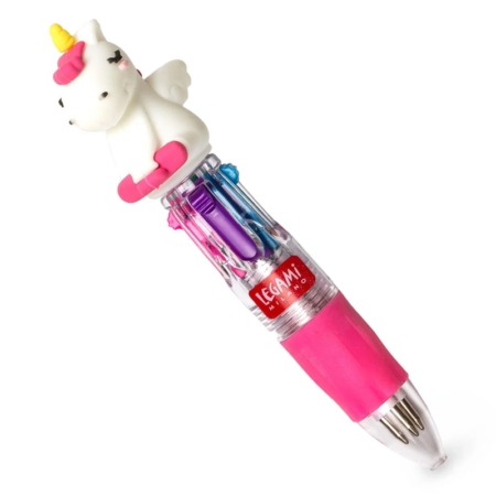 Mini-bolígrafo de 4 colores Magic Rainbow Unicorn