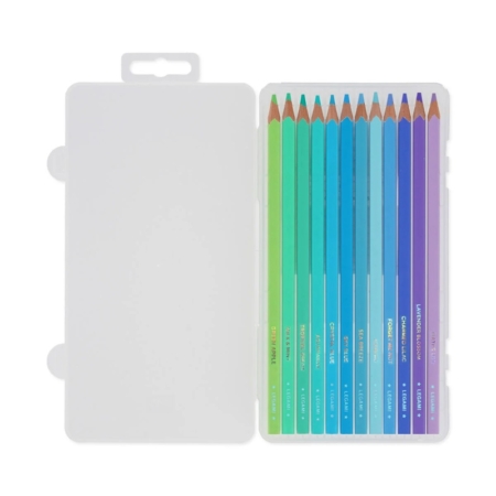 Estuche de 12 lápices de colores Live Colorfully Ocean