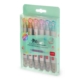 Set de 6 rotuladores fluorescentes pastel de doble punta Meow