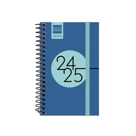Agenda escolar 2024-2025 Finocam E3-79x127 mm semana vista azul cobalto