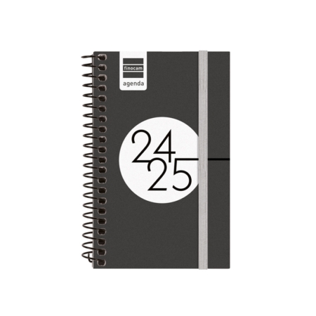 Agenda escolar 2024-2025 Finocam E3-79x127 mm semana vista negro