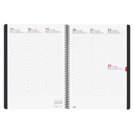 Agenda escolar 2024-2025 Finocam 16 meses E40-210x297 mm semana vista vertical Ikon negro
