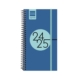 Agenda escolar 2024-2025 Finocam E9-94x171 mm semana vista azul cobalto