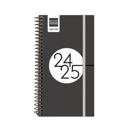 Agenda escolar 2024-2025 Finocam E9-94x171 mm semana vista negro