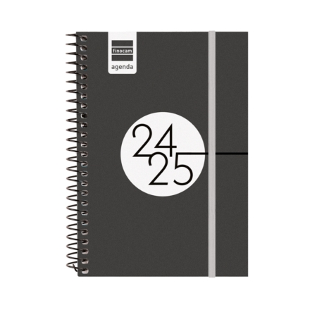 Agenda escolar 2024-2025 Finocam E8-120x171 mm semana vista negro
