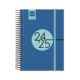 Agenda escolar 2024-2025 Finocam E8-120x171 mm día página azul cobalto