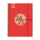 Agenda escolar 2024-2025 Finocam E10-155x212 mm semana vista rojo