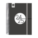 Agenda escolar 2024-2025 Finocam E10-155x212 mm día página negro