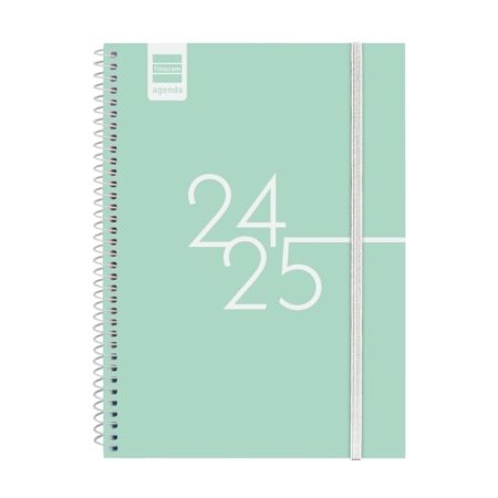Agenda escolar 2024-2025 Finocam E10-155x212 mm semana vista Kart menta