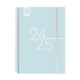 Agenda escolar 2024-2025 Finocam E10-155x212 mm semana vista Kart celeste