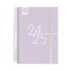 Agenda escolar 2024-2025 Finocam E10-155x212 mm día página Kart lila