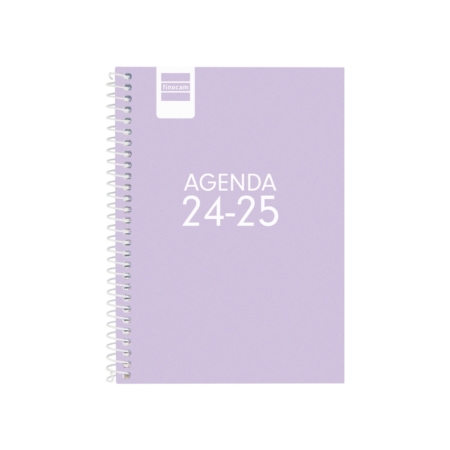 Agenda escolar 2024-2025 Finocam 8º-120x164 mm semana vista Cool lila