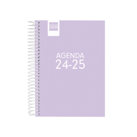Agenda escolar 2024-2025 Finocam 8º-120x164 mm día página Cool lila