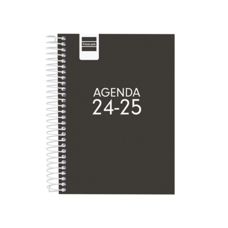 Agenda escolar 2024-2025 Finocam 8º-120x164 mm día página Cool negro