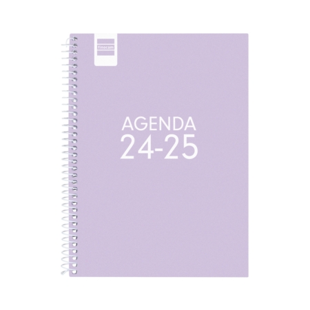Agenda escolar 2024-2025 Finocam 4º-155x212 mm semana vista Cool lila