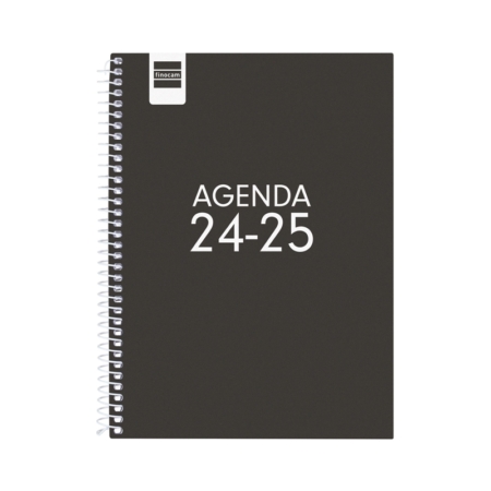 Agenda escolar 2024-2025 Finocam 4º-155x212 mm semana vista Cool negro