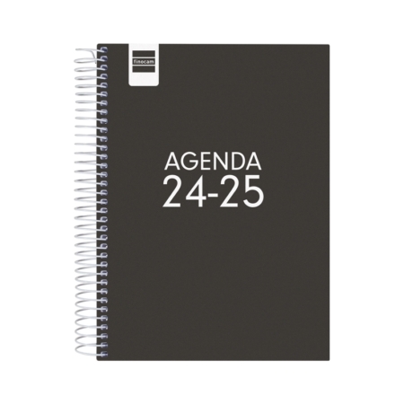 Agenda escolar 2024-2025 Finocam 4º-155x212 mm día página Cool negro