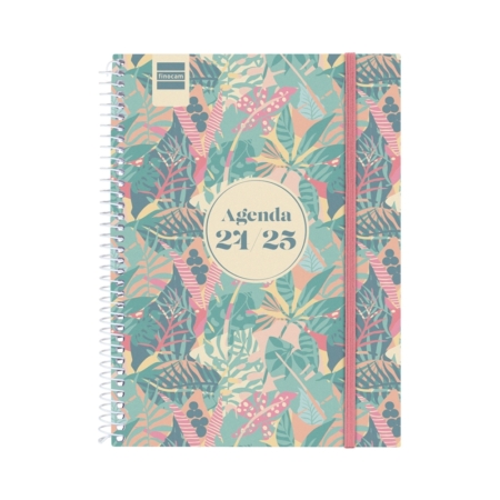 Agenda escolar 2024-2025 Finocam 4º-155x212 mm semana vista Secundaria Exotic