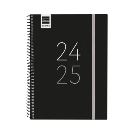 Agenda escolar 2024-2025 Finocam 4º-155x212 mm semana vista Secundaria negro