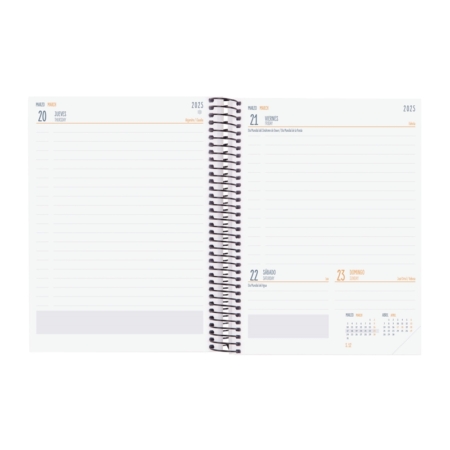 Agenda escolar 2024-2025 Finocam 4º-155x212 mm día página Secundaria negro