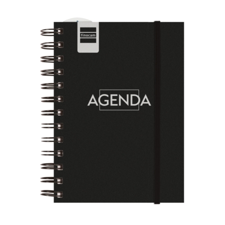 Agenda escolar 2024-2025 Finocam 8º-120x169 mm semana vista Mini-Institut negro