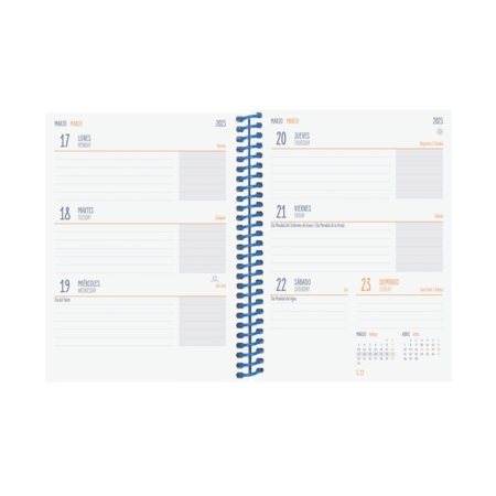 Agenda escolar 2024-2025 Finocam 8º-120x164 mm semana vista Diva negro