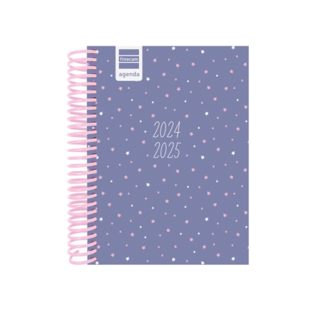 Agenda escolar 2024-2025 Finocam 8º-120x164 mm día página Diva Stars