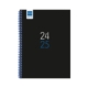 Agenda escolar 2024-2025 Finocam 4º-155x212 mm semana vista Diva negro