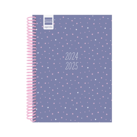 Agenda escolar 2024-2025 Finocam 4º-155x212 mm día página Diva Stars
