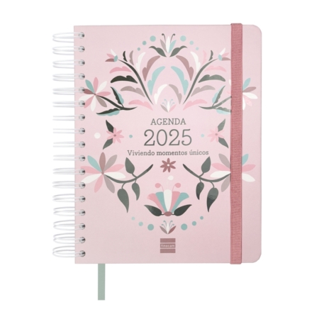 Agenda escolar 2024-2025 Finocam 16 meses 4º-155x217 mm semana vista Vitae Rosa