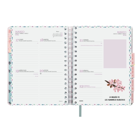 Agenda escolar 2024-2025 Finocam 16 meses 4º-155x217 mm semana vista Vitae Rosa
