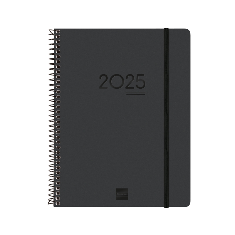 Agenda escolar 2024-2025 Finocam 16 meses E10-155x212 mm semana vista vertical Ikon negro