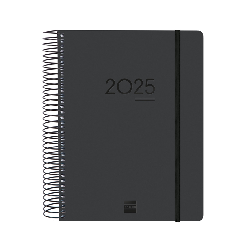 Agenda escolar 2024-2025 Finocam 16 meses E10-155x212 mm día página Ikon negro