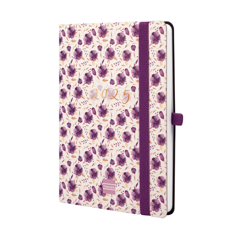 Agenda escolar 2024-2025 Finocam 16 meses F4-118x168 mm semana vista Capri Violet