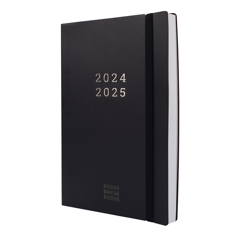 Agenda escolar 2024-2025 Finocam 18 meses Y10-140x204 mm semana vista vertical Mara negro