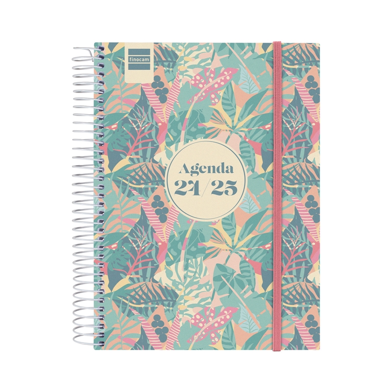 Agenda escolar 2024-2025 Finocam 4º-155x212 mm día página Secundaria Exotic