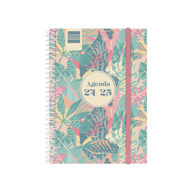 Agenda escolar 2024-2025 Finocam 8º-120x164 mm semana vista Secundaria Exotic euskera