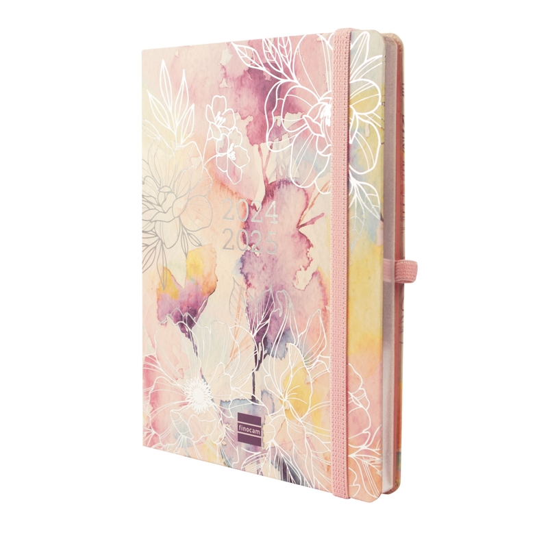 Agenda escolar 2024-2025 Finocam 18 meses M5-140x190 mm semana vista Mínimal Pretty