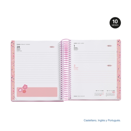 Agenda escolar 2024-2025 Miquelrius 155x145 día página Hi