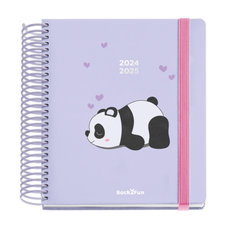 Agenda escolar 2024-2025 Miquelrius 155x145 día página Panda