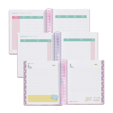 Agenda escolar 2024-2025 Miquelrius 155x145 día página Panda