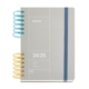 Agenda escolar 2024-2025 Miquelrius Plus 164x218 día página B2B gris