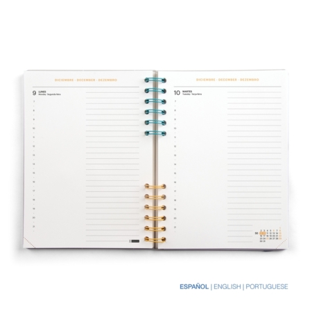 Agenda escolar 2024-2025 Miquelrius Plus 164x218 día página B2B gris