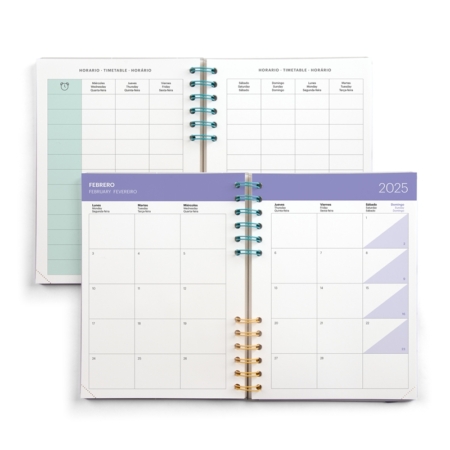 Agenda escolar 2024-2025 Miquelrius Plus 164x218 día página B2B gris