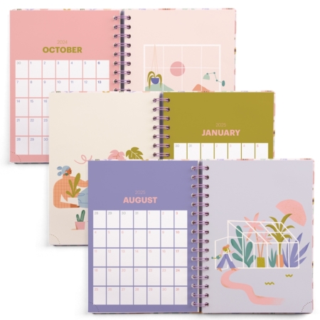 Agenda escolar 2024-2025 Miquelrius Plus 164x218 semana vista Flowers
