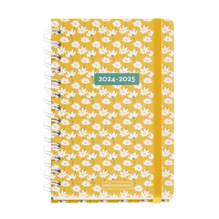 Agenda escolar 2024-2025 Miquelrius Activa 117x174 día página Academy Yellow