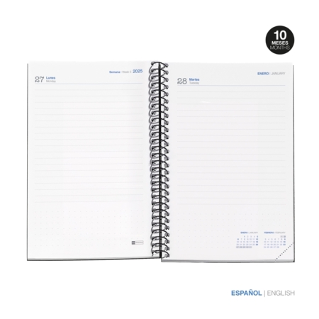 Agenda escolar 2024-2025 Miquelrius Activa 117x174 día página Design Year