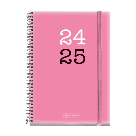 Agenda escolar 2024-2025 Miquelrius Activa 117x174 día página College Rosa