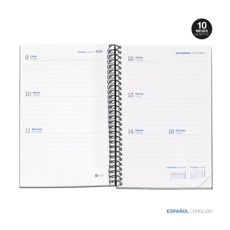 Agenda escolar 2024-2025 Miquelrius Activa 117x174 semana vista Design Future