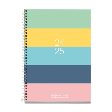 Agenda escolar 2024-2025 Miquelrius Activa 117x174 semana vista Write Rayas